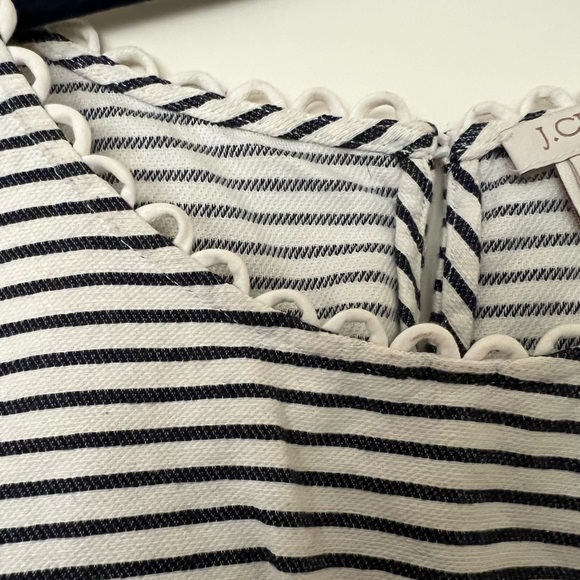 J. Crew Sleeveless Top with Detail Neck and Keyhole Button Back - Picture 1 of 3